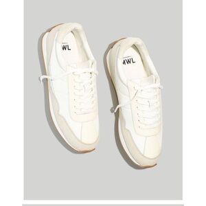 Madewell League Sneakers in Washed White